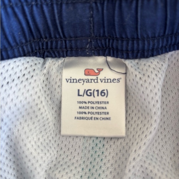 Vineyard Vines, Boys' Printed Chappy Swim Trunks, Size Large - Picture 4 of 7